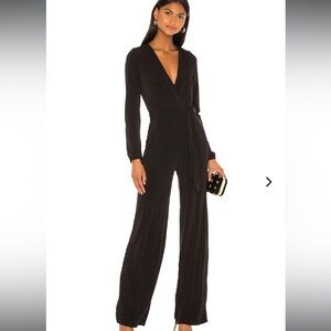 Lovers + Friends Black Wrap Jumpsuit small